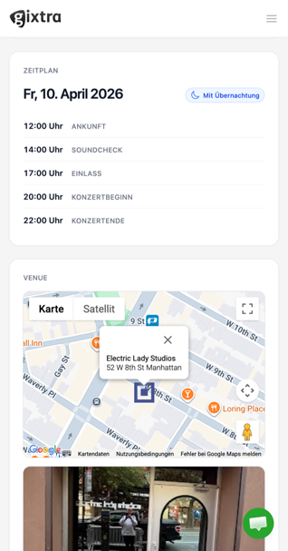 Mobile Gixtra Ansicht